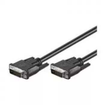 Wentronic Goobay DVI-D Dual Link kabelis, melns, 5 m - DVI-D spraudnis Dual-Link (24+1 kontakts) > DVI-D spraudnis Dual-Link (24+1 kontakts) (68084)