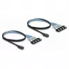 DeLOCK Pārveidotājs M.2 2280 Key B+M vīriešu uz 8 x SATA