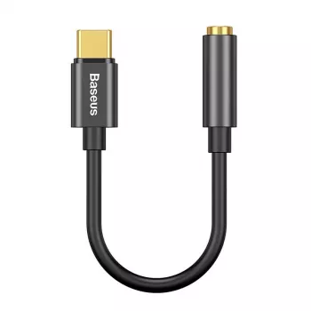 Pārejas adapteris Baseus CATL54-01 Type-C uz 3.5mm, melns