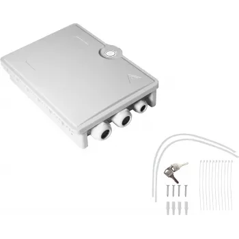 Helos FTTH-Hausanschlussbox 372088 LC/QD SC/DX 24 šķiedras