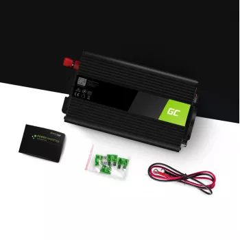 Green Cell INV08 tīkla adapteris/invertors Āra 1000 W Melns