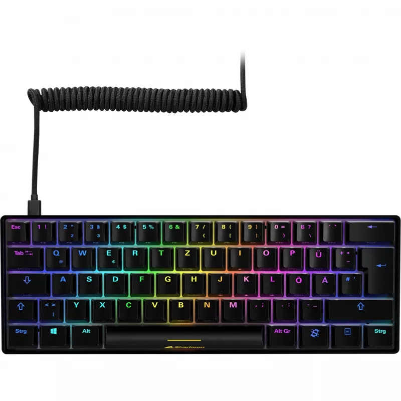 SKILLER SGK50 S4, Gaming tastatūra melna, PT-Layout, Kailh Red