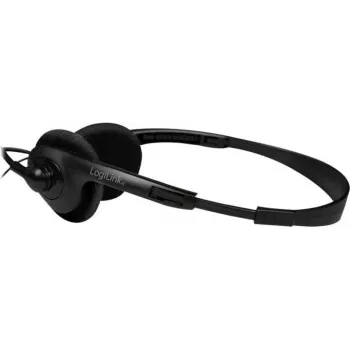 Logilink HS0052 - Austiņas - On-Ear - Vadu - 3,5 mm Spraudnis - Melna (HS0052)