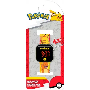 Bērnu digitālais LED pulkstenis Kids Euroswan Pokémon POK4435