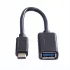 VALUE USB 3.1 C-A M/F adaptera kabelis, 0.15 m, melns