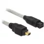 DeLOCK FireWire A/B kabelis 82594 3,0m pelēks