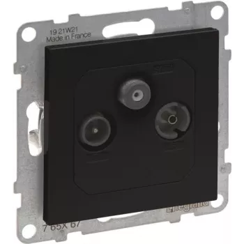 Legrand SEANO 765467 TV-R-SAT vienvietīgā ligzda HD TV, antracīta