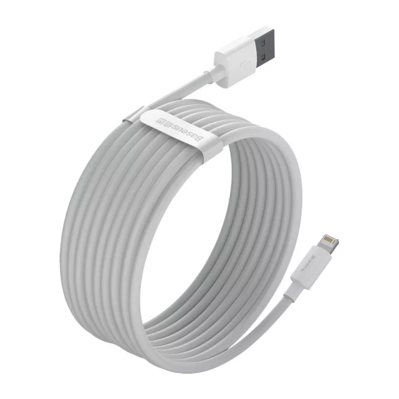 Baseus TZCALZJ-02 mobilā telefona kabelis Balts 1.5 m USB A Lightning
