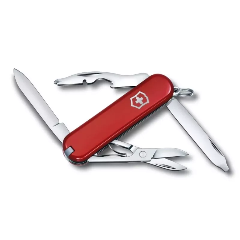 Daudzfunkciju nazis Victorinox Rambler Clip point 5.8 cm Sarkans