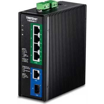 TRENDnet TI-BG50611 v1.0R - Rūpnieciskais slēdzis - 4 x 10/100/1000/2.5G (PoE++)