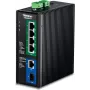 TRENDnet TI-BG50611 v1.0R - Rūpnieciskais slēdzis - 4 x 10/100/1000/2.5G (PoE++)
