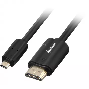 HDMI kabelis Sharkoon 1,5m HDMI/Micro HDMI