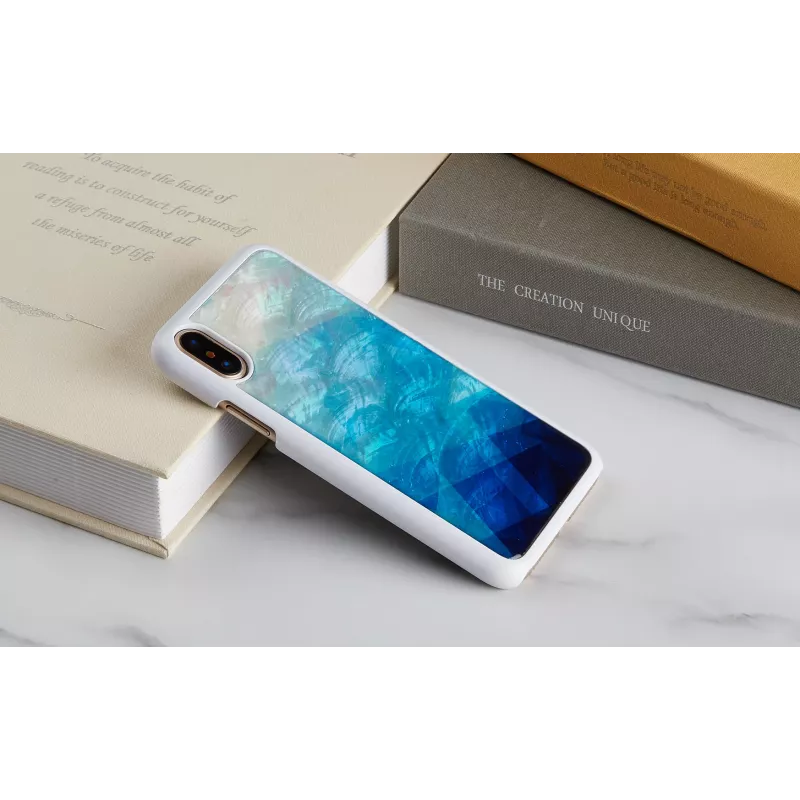 iKins telefona maciņš iPhone XS/S zilā ezerā balts