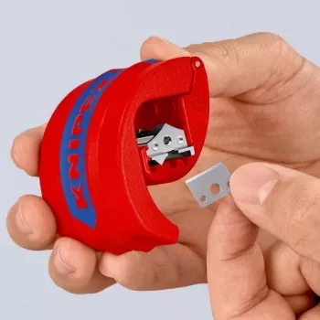 KNIPEX manuāls cauruļu griezējs PVC un blīvējuma uzmavām