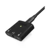 RØDE AI-Micro mobilā audio saskarne, 2x 3,5 mm TRS/TRRS ieejas, 3,5 mm austiņu izeja, USB-C, melna