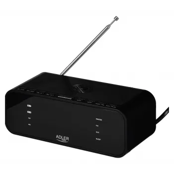 Modinātājpulkstenis ar radio, bezvadu lādētāju Adler AD 1192B
