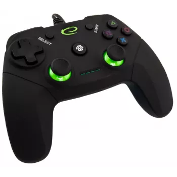 Spēļu kontrolieris ESPERANZA EGG110K vadu USB ar vibrāciju, 12 pogām, 1,5 m kabelis — PC un PS3