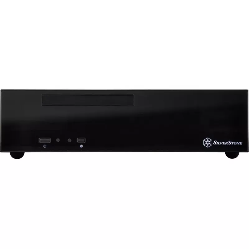 SilverStone MILO ML09 – galddators – Mini-ITX – bez barošanas bloka (SFX12V) – melns – USB/Audio (SST-ML09B)