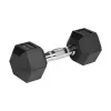 Hanteles ar gumijotu čugunu HEX 2x6 kg REBEL ACTIVE