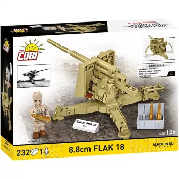 Cobi konstruktors 8,8 cm Flak 18 — 232 gabali, 1:35 mērogs