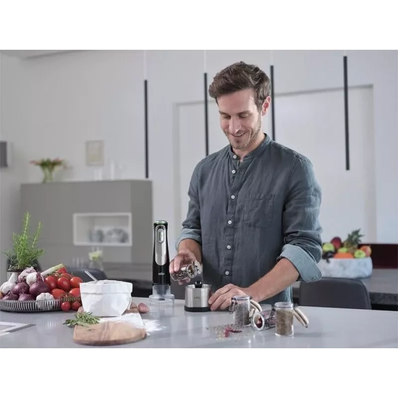 Braun MultiQuick 9 MQ9138XI 0.6 L rokas blenderis 1200 W Melns, Nerūsējošs tērauds