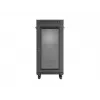 Rack skapis LANBERG FF01-6624-23BL 24U brīvi stāvošs 19 collu 600×600 mm IP20 melns