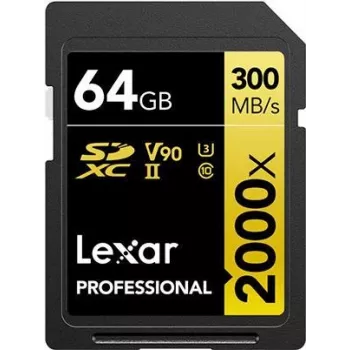 Lexar Professional 2000x 64 GB SDHC UHS-II 10. klases atmiņas karte (LSD2000064G-BNNNG)