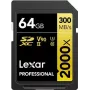 Lexar Professional 2000x 64 GB SDHC UHS-II 10. klases atmiņas karte (LSD2000064G-BNNNG)