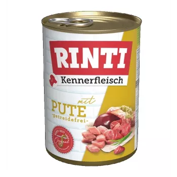 RINTI Kennerfleisch Turcija - slapjā suņu barība - 400g