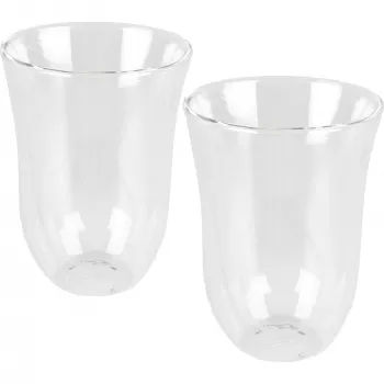 DeLonghi De’Longhi 5513214611 stikla kafijas glāzes caurspīdīgas 2 gab. 220 ml 117 mm