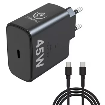 Rebeltec Fast Charger USB-C RBLAKT00026 45W klēpjdatoriem un telefoniem