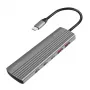 LOGILINK Ultra Slim USB 3.2 Hubs ar 2x USB-A un 8x USB-C, PD 100W