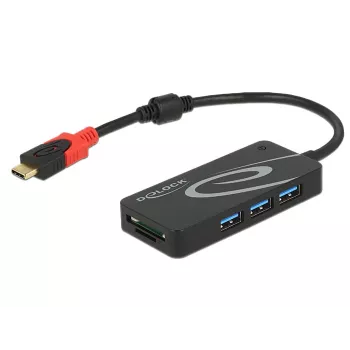 USB centrmezgls DeLOCK USB 3.0 Type-C 3 porti