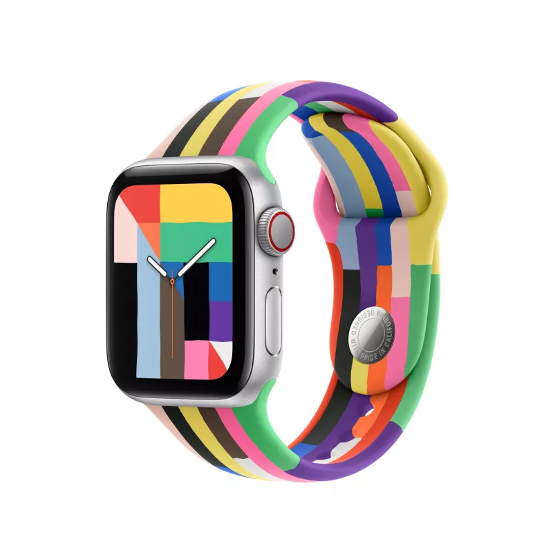 Apple MFFQ4ZM/A Pride Edition Sport Siksniņa – Daudzkrāsaina Fluoroelastomēra