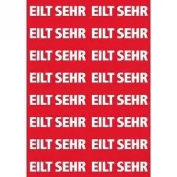 Pašlīmējošā etiķete HERMA 15036, 12.5×40 mm, sarkana/balta, 320 gab.
