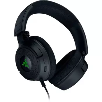 Razer Kraken V4 X - Vadu spēļu austiņas (TriForce 40mm draiveri, ievelkams kardioīds mikrofons, 7.1 telpiskā skaņa, Chroma RGB, PC, konsole, telefons)