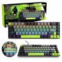 Mehāniskā tastatūra MEDIA-TECH MT1260 Red Core MX60, 60% formfaktors, CHERRY MX Red slēdži, RGB fona apgaismojums, USB, zaļa