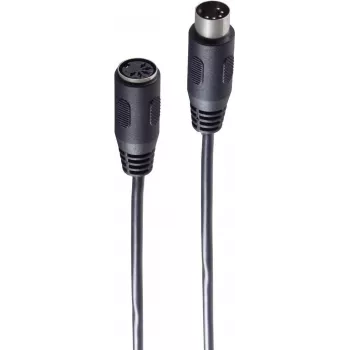 Audio kabelis ShiverPeaks BS10104 2,5 m DIN 5-pin vīrietis uz sievieti melns