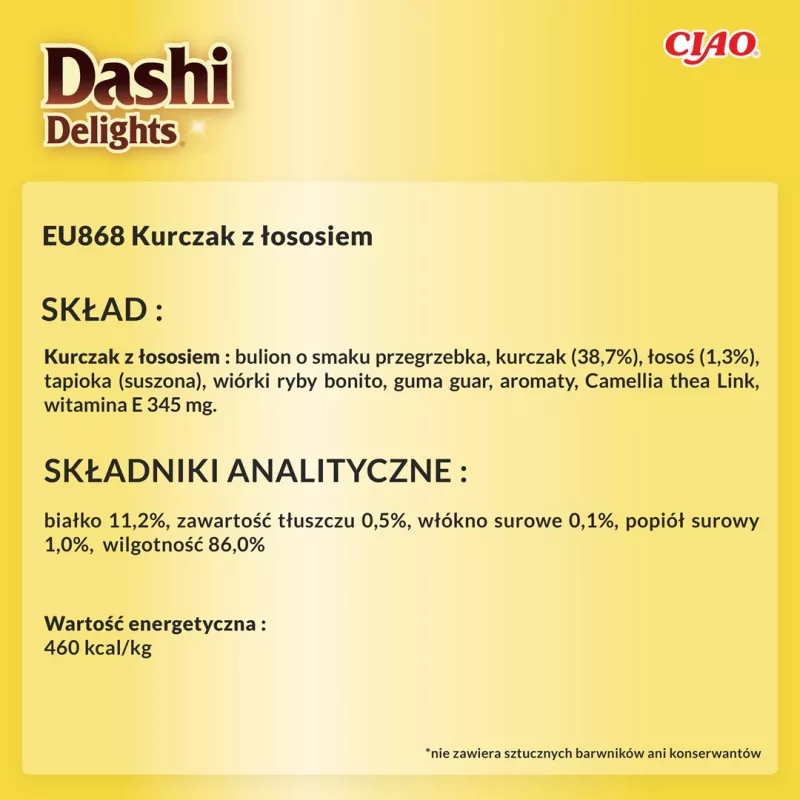 Slapjie kaķu gardumi INABA Dashi Delights Vistas ar lasi buljonā 70 g