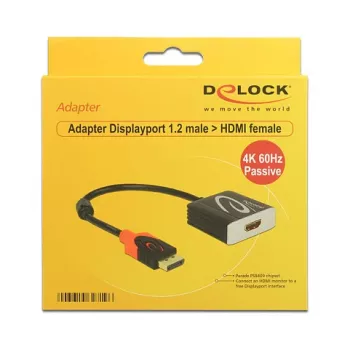 Adaptera kabelis DisplayPort-HDMI DELOCK 0,2m