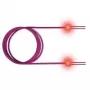 Sacon EasyLan FO LED Patch Cord Premium, Duplex - optiskais kabelis - SC multi-mode (M) uz SC multi-mode (M) - 1 m - šķiedru optika - Duplex - 50/125 µm - OM4 - violeta, RAL