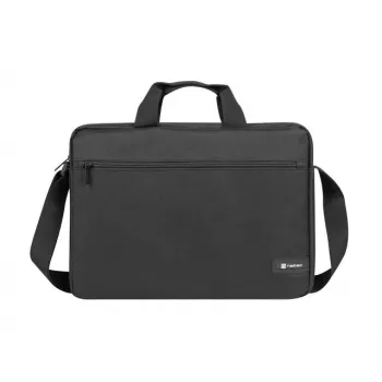 Portfelis NATEC Wallaroo 39,6 cm (15,6 collu) — poliestera portfelis klēpjdatoram, piemērots 15,6 collu ekrāniem, melns