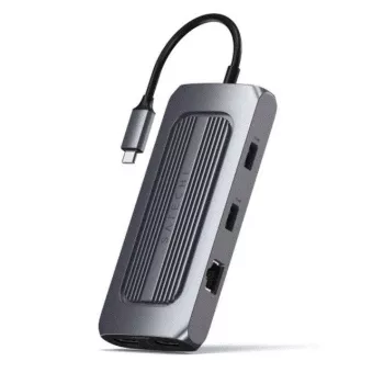 Satechi ST-UCMXAM klēpjdatora dokstacija/portu paplašinātājs USB 3.2 Gen 1 (3.1 Gen 1) Type-C Pelēks