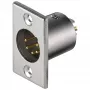 Wentronic Goobay Microfon-Einbaustecker mit vergoldeten Kontakten - 5 polig (11966)