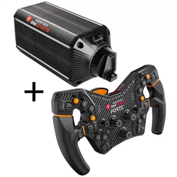 Asetek SimSports Invicta bāze (27 Nm) + Forte Formula stūre