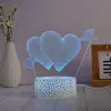 Manta SNL115RGB LED dekoratīvā lampa ar 3D sirds efektu