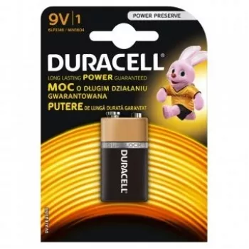 Duracell 9V baterija vienā iepakojumā 9VDUR BT0009