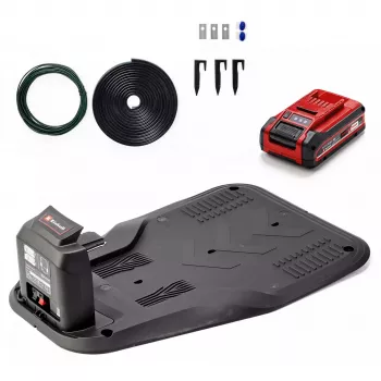 Power X-Change robotzāģētājs FREELEXO CAM PLUS 600 (sarkans/melns, Li-Ion akumulators Plus 4,0Ah, kamera + sensors)