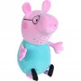 Mīkstā rotaļlieta SIMBA Peppa Pig Tētis Cūka, 37 cm, plīša figūra glāstīšanai un spēlēm