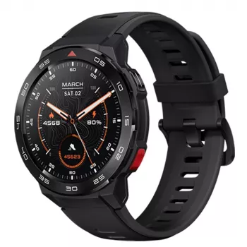Mibro GS Pro viedpulkstenis ar GPS, 1,43 collu AMOLED ekrāns, 5ATM ūdensizturība, Bluetooth zvani, sporta un veselības funkcijas
